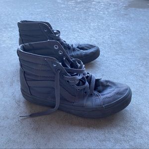 Grey high top vans